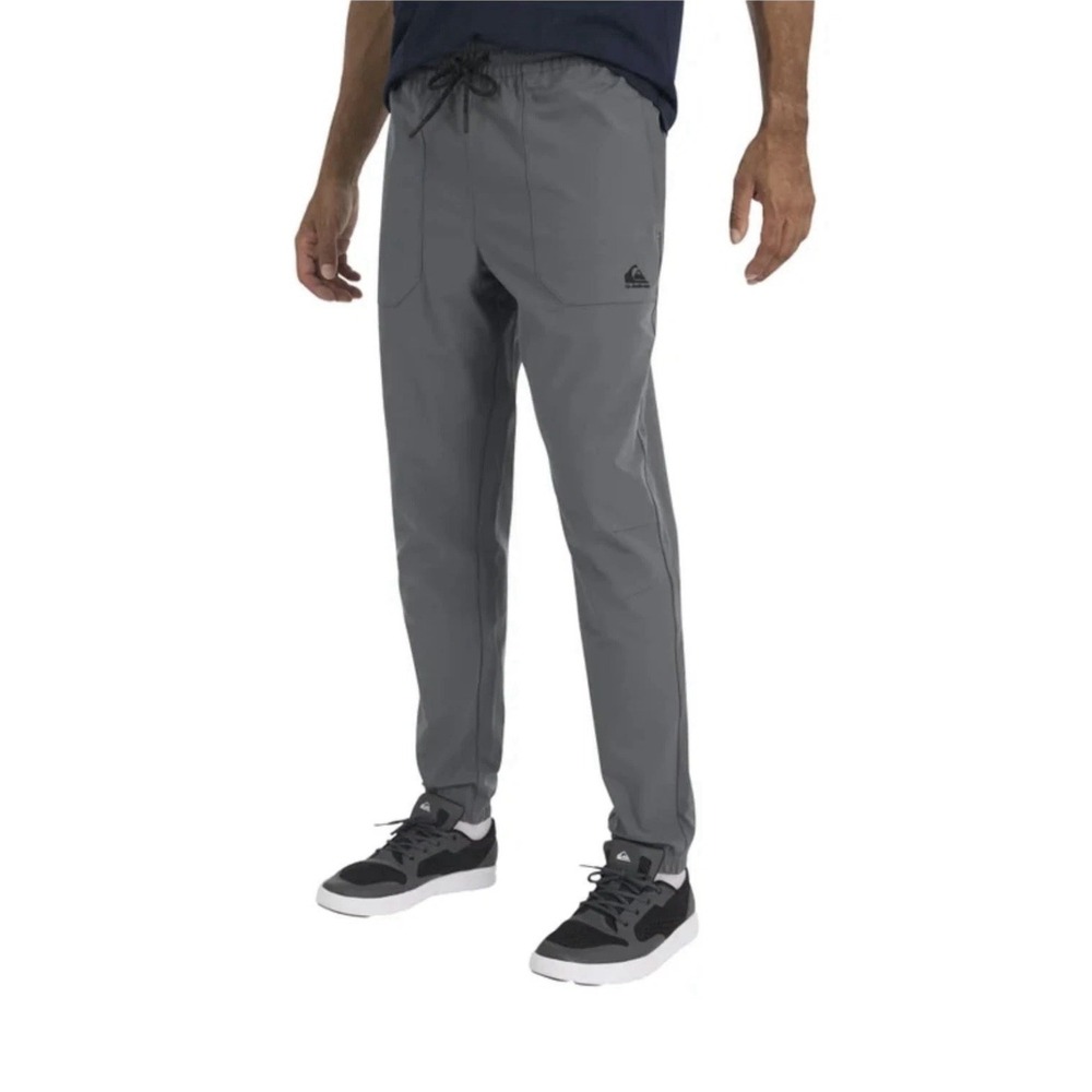 Quiksilver Men's DryFlight Stretch Woven Jogger Pants Charcoal Gray XXL Grey